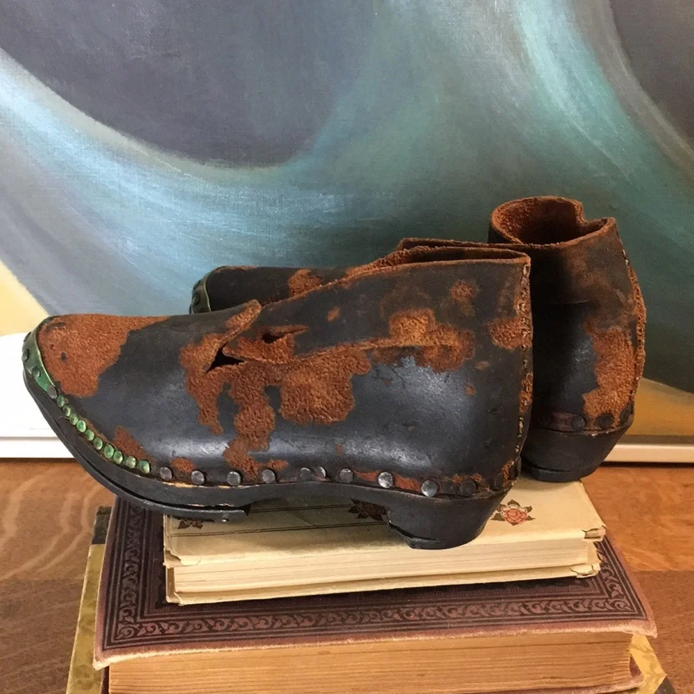 Antique Victorian Edwardian Child Shoes - Picture 5 of 8